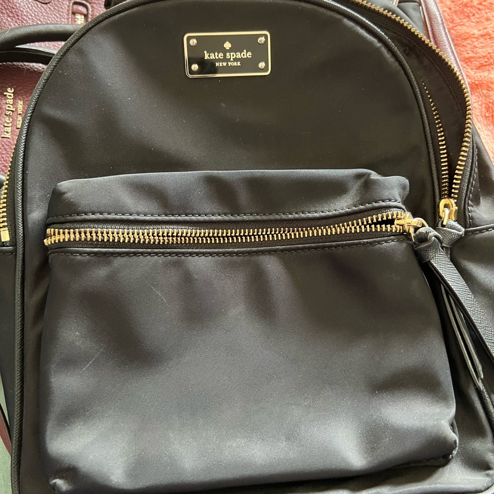 Kate Spade Wilson Road Small Bradley Backpack Black Nylon - Picture 3 of 9